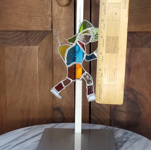 Colorful Stained Glass Hiker Suncatcher - Picture 5 of 14